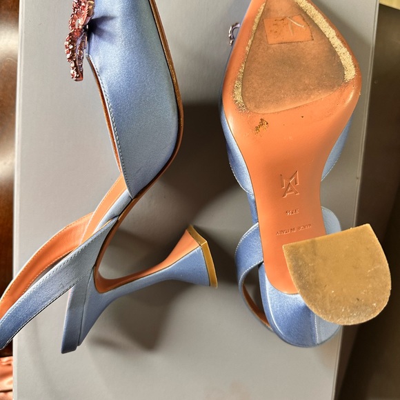 Rosie Pointed Crystal Bow Slingback Pumps - Picture 2 of 12